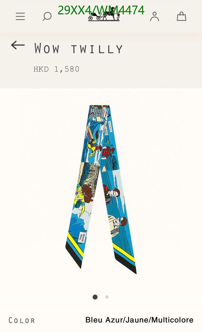 Hermes-Scarf Code: WM4474 $: 29USD
