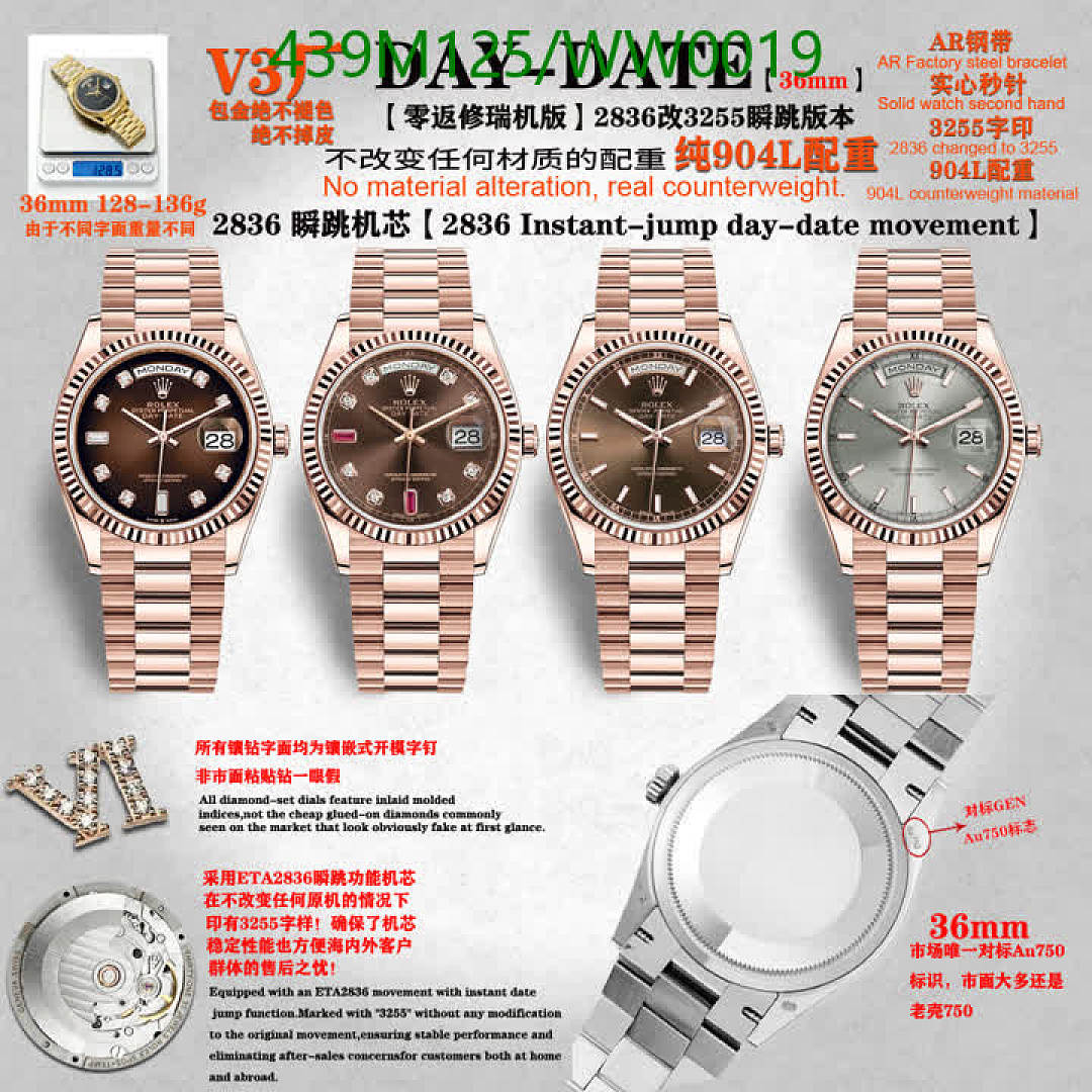 Rolex-Watch-Mirror Quality Code: WW0019 $: 439USD
