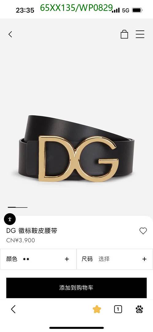 D&G-Belts Code: WP0829 $: 65USD