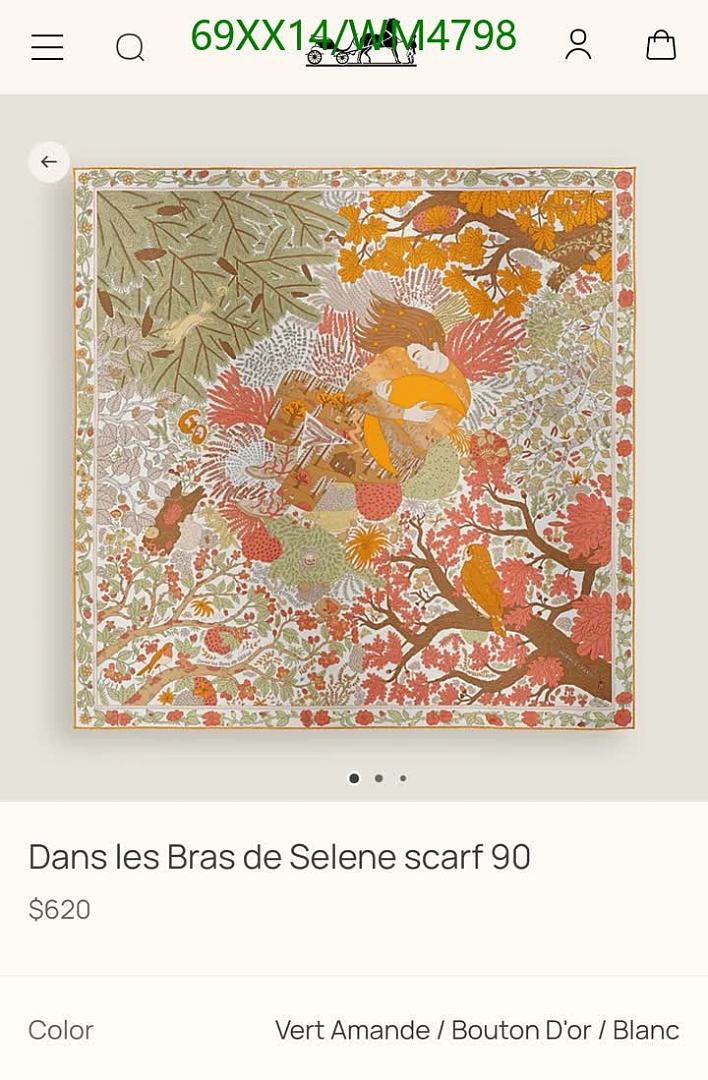 Hermes-Scarf Code: WM4798 $: 69USD