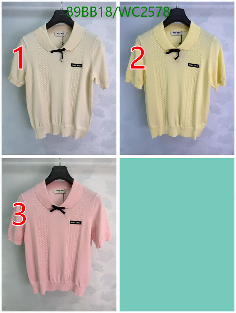 Miu Miu-Clothing Code: WC2578 $: 89USD