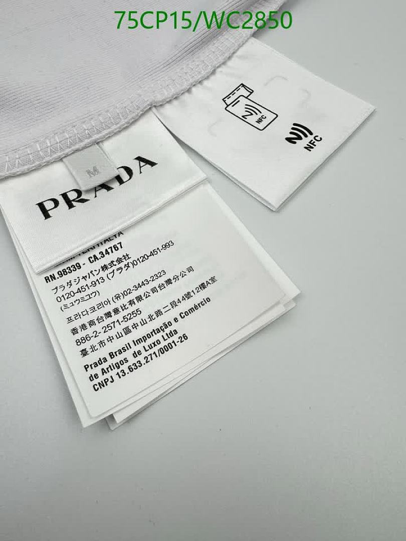 Prada-Clothing Code: WC2850 $: 75USD