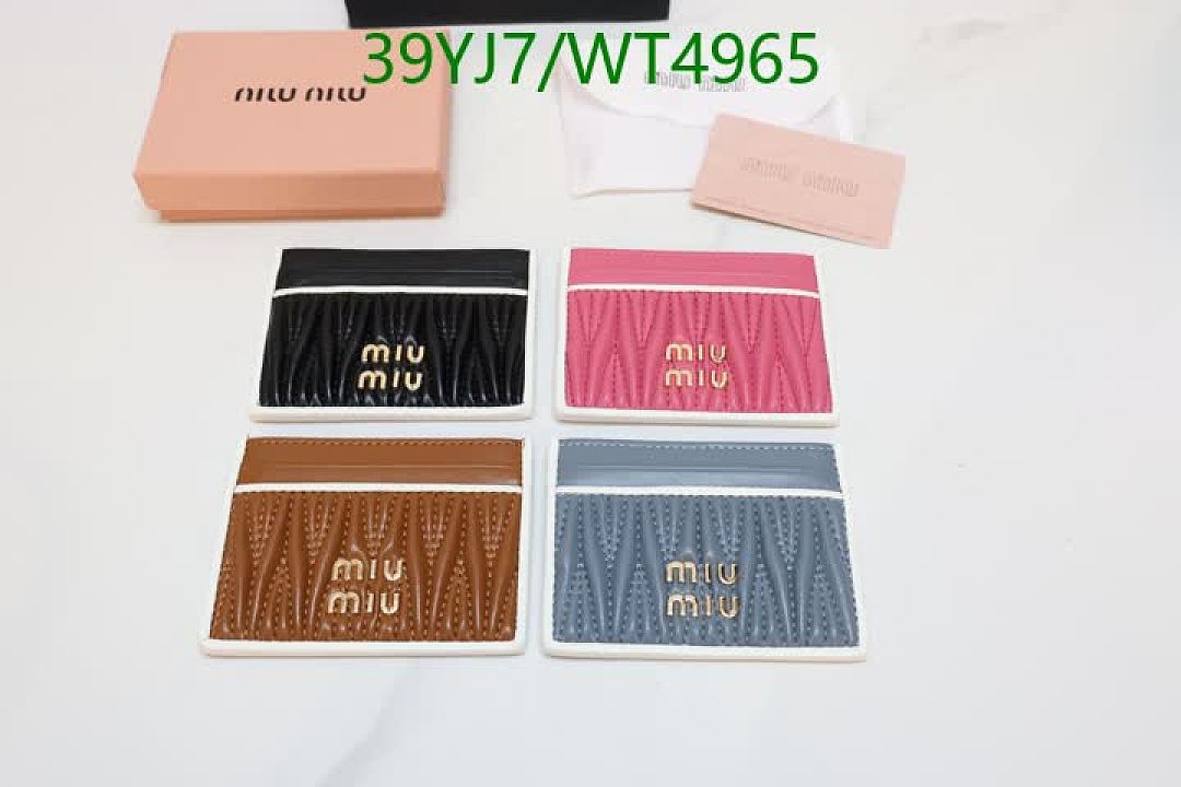 Miu Miu-Wallet-4A Quality Code: WT4965 $: 39USD