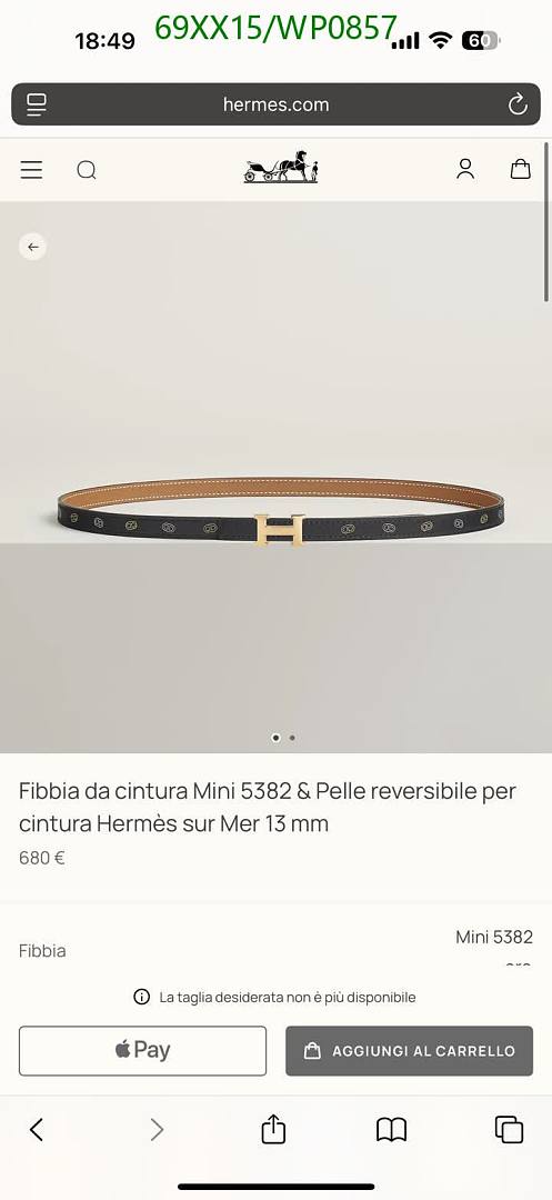 Hermes-Belts Code: WP0857 $: 69USD