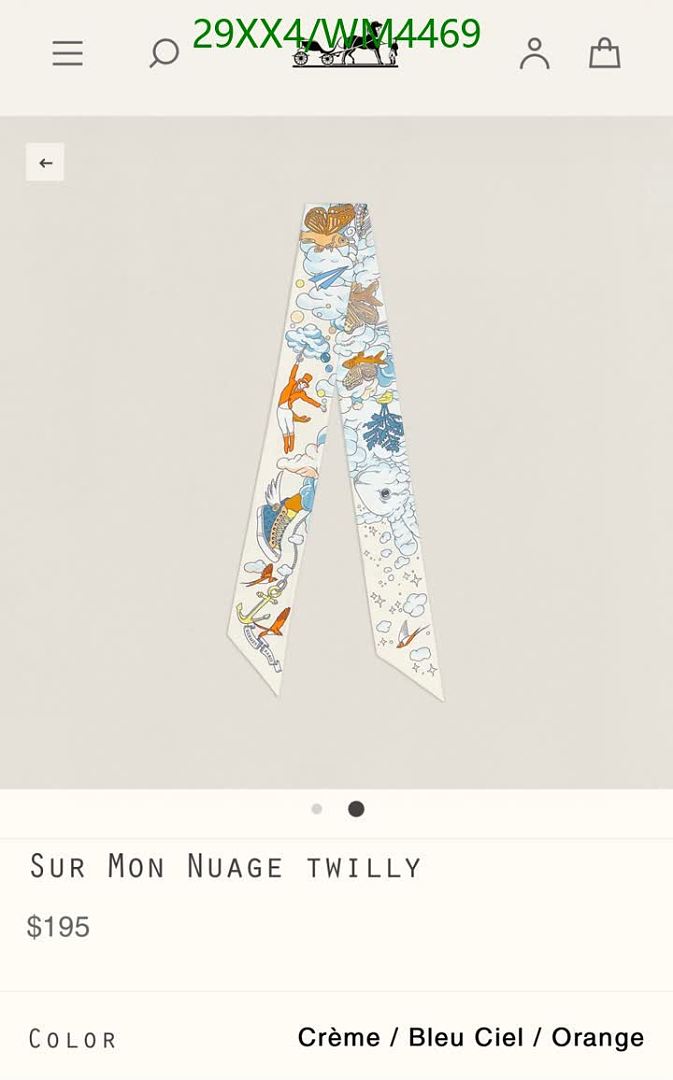 Hermes-Scarf Code: WM4469 $: 29USD