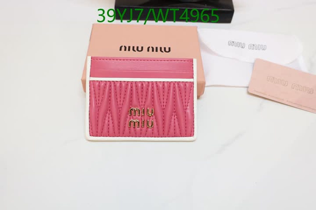 Miu Miu-Wallet-4A Quality Code: WT4965 $: 39USD