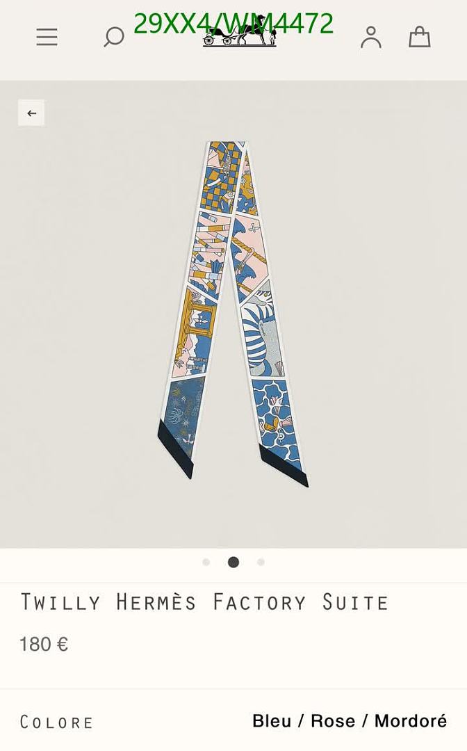 Hermes-Scarf Code: WM4472 $: 29USD