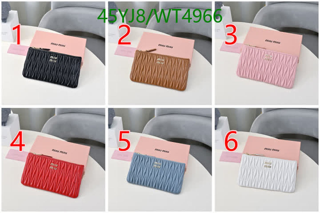 Miu Miu-Wallet-4A Quality Code: WT4966 $: 45USD