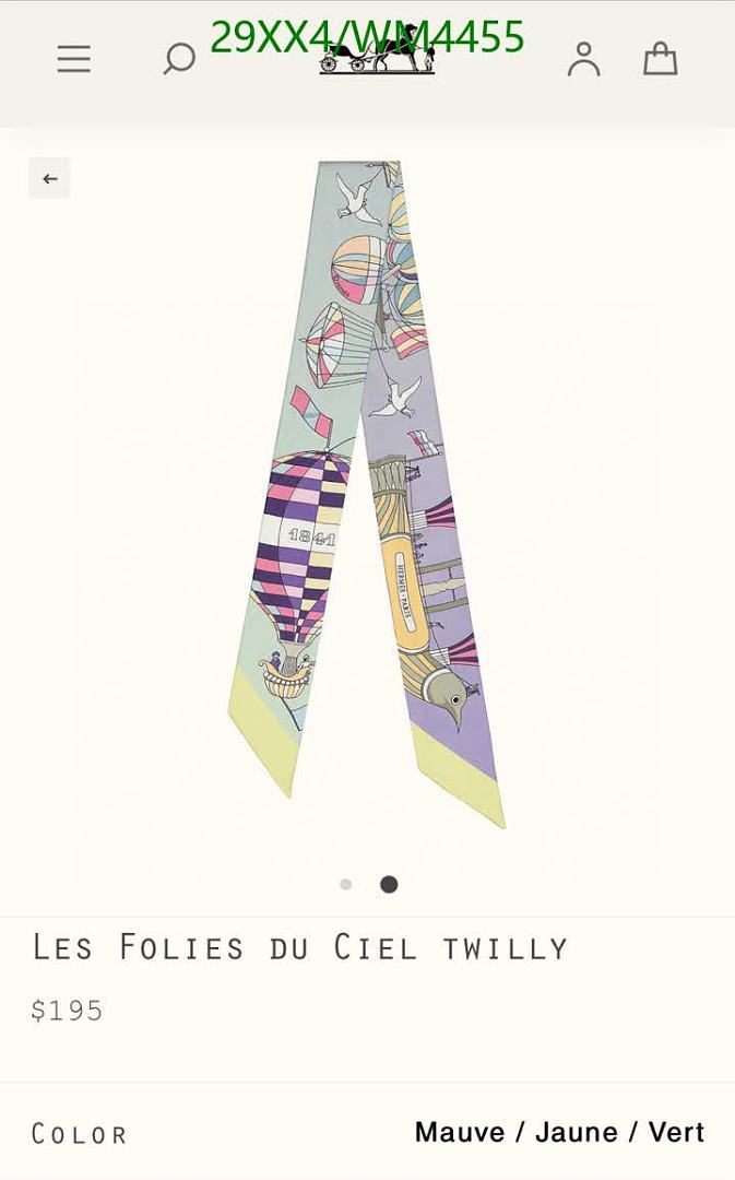 Hermes-Scarf Code: WM4455 $: 29USD