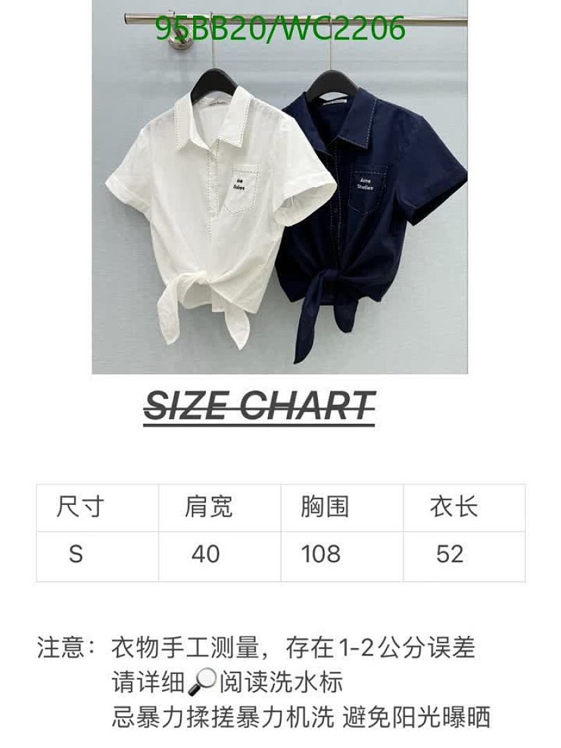 Acne Studios-Clothing Code: WC2206 $: 95USD