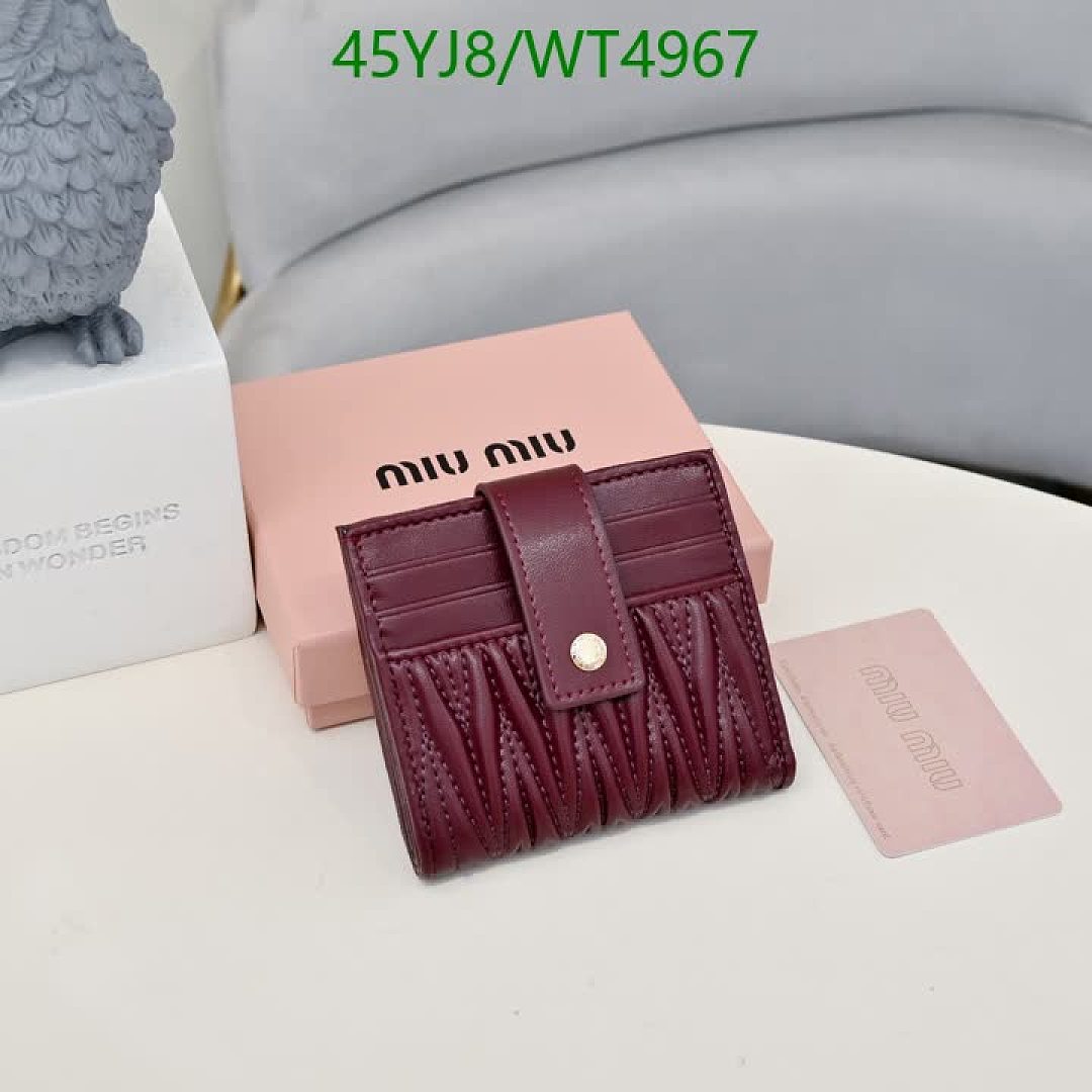 Miu Miu-Wallet-4A Quality Code: WT4967 $: 45USD