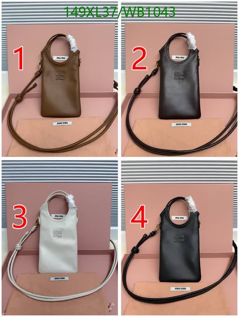 Miu Miu-Bag-Mirror Quality Code: WB1043 $: 149USD