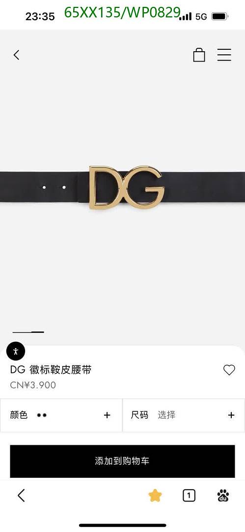 D&G-Belts Code: WP0829 $: 65USD