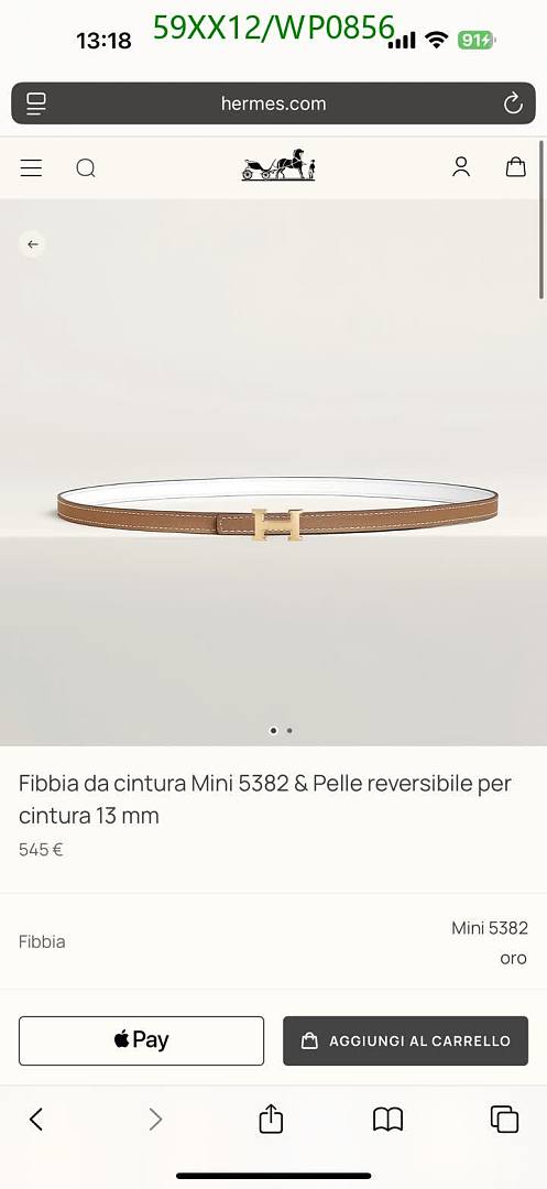 Hermes-Belts Code: WP0856 $: 59USD