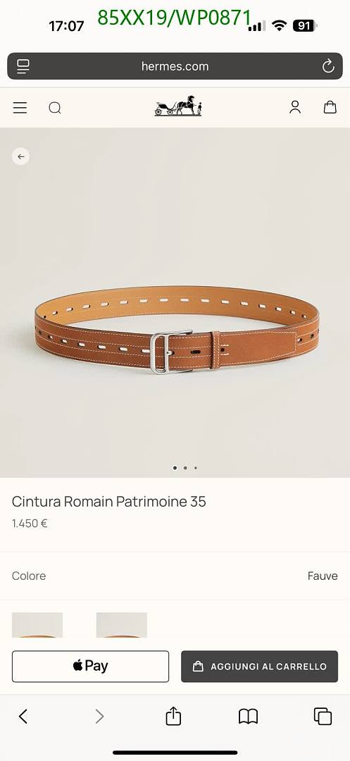 Hermes-Belts Code: WP0871 $: 85USD