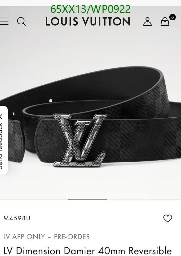 LV-Belts Code: WP0922 $: 65USD