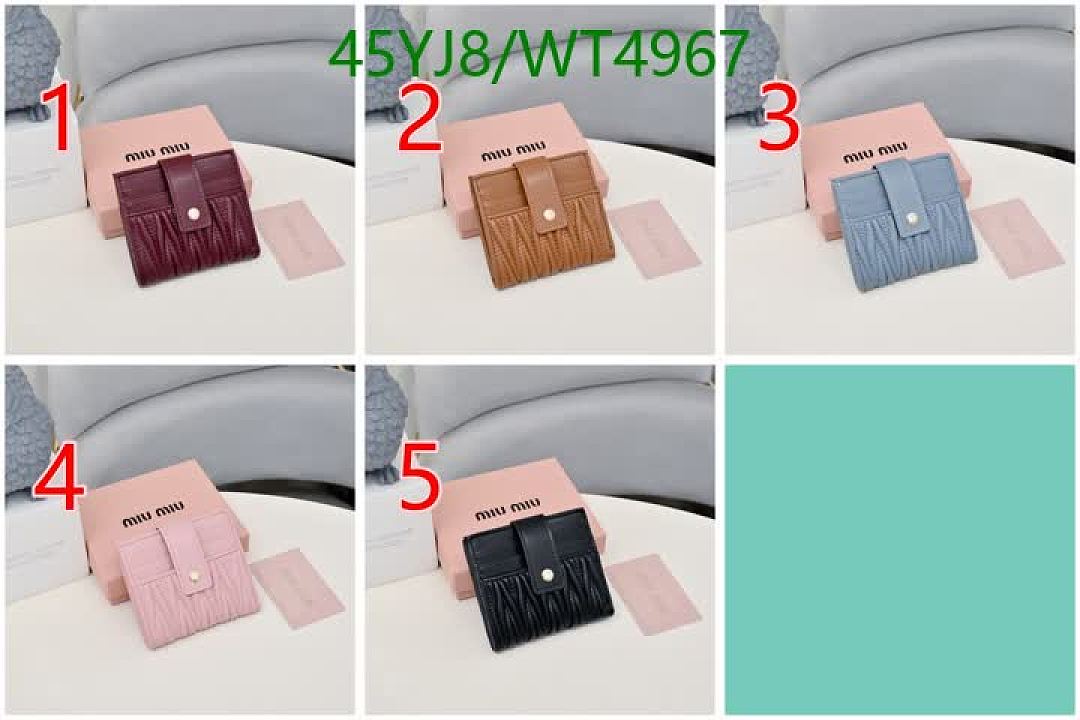 Miu Miu-Wallet-4A Quality Code: WT4967 $: 45USD