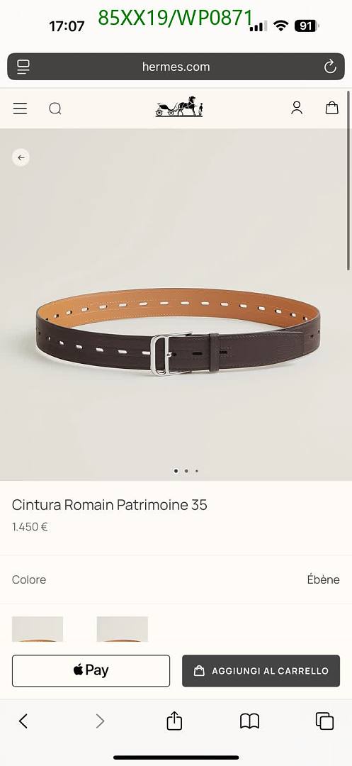 Hermes-Belts Code: WP0871 $: 85USD