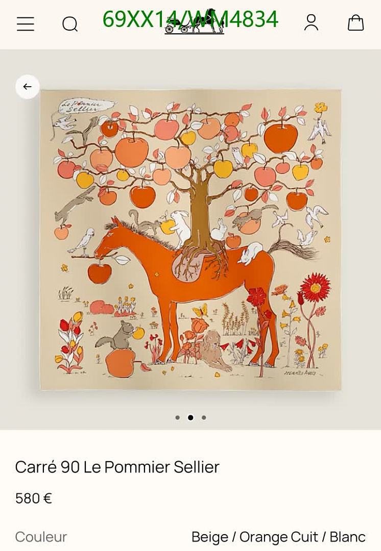 Hermes-Scarf Code: WM4834 $: 69USD