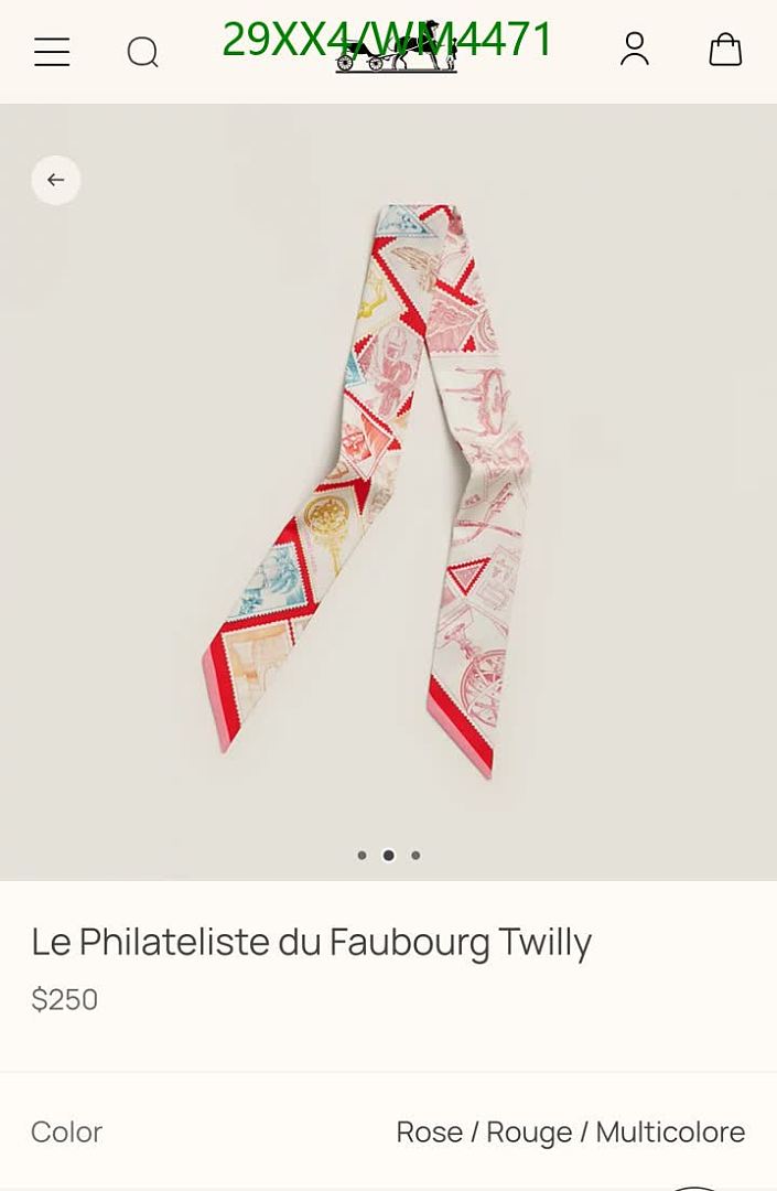 Hermes-Scarf Code: WM4471 $: 29USD