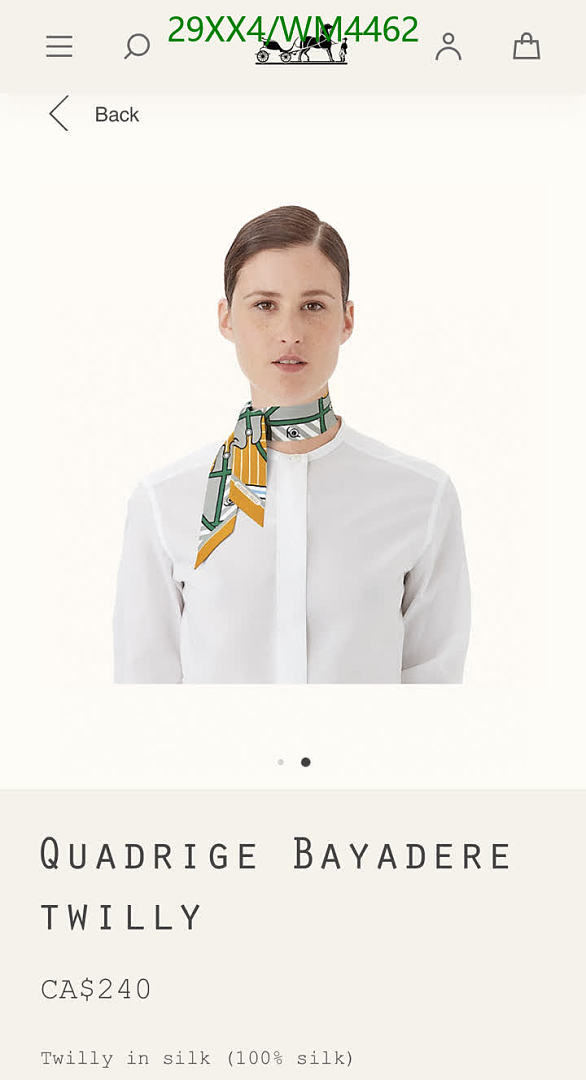 Hermes-Scarf Code: WM4462 $: 29USD