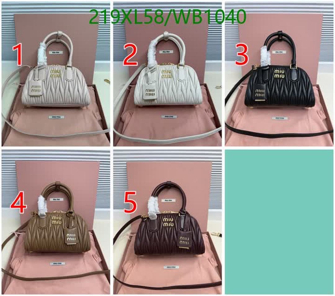 Miu Miu-Bag-Mirror Quality Code: WB1040 $: 219USD