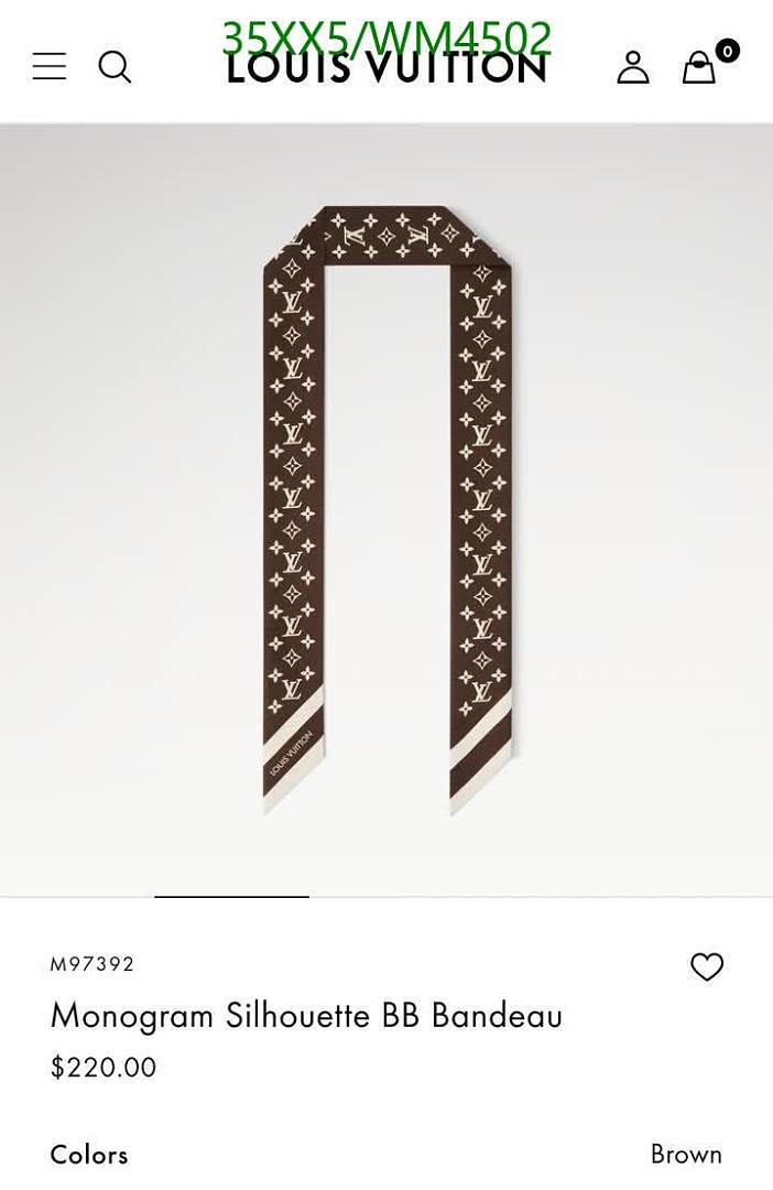 LV-Scarf Code: WM4502 $: 35USD