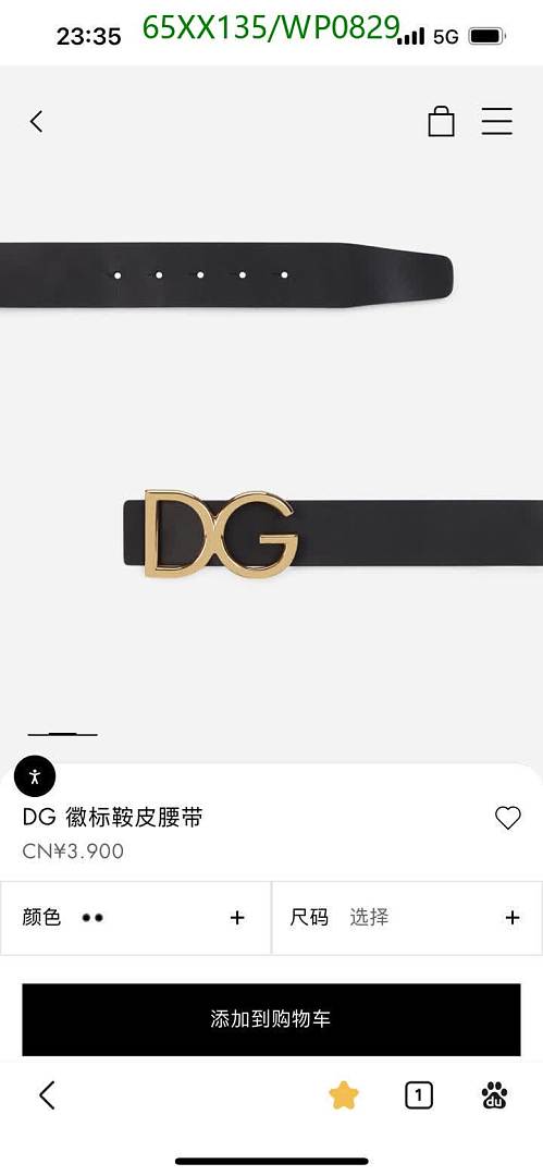 D&G-Belts Code: WP0829 $: 65USD
