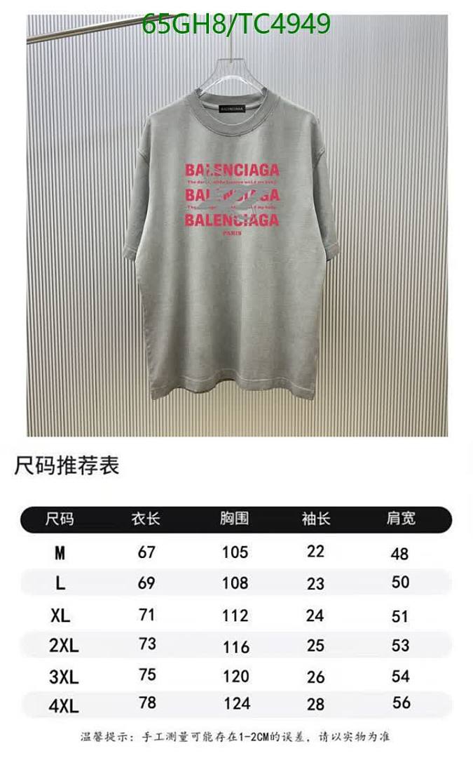 Balenciaga-Clothing Code: TC4949 $: 65USD