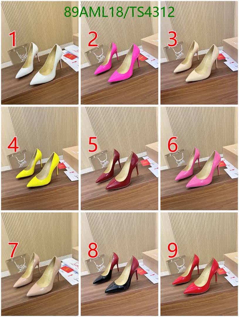 Christian Louboutin-Women Shoes Code: TS4312 $: 89USD