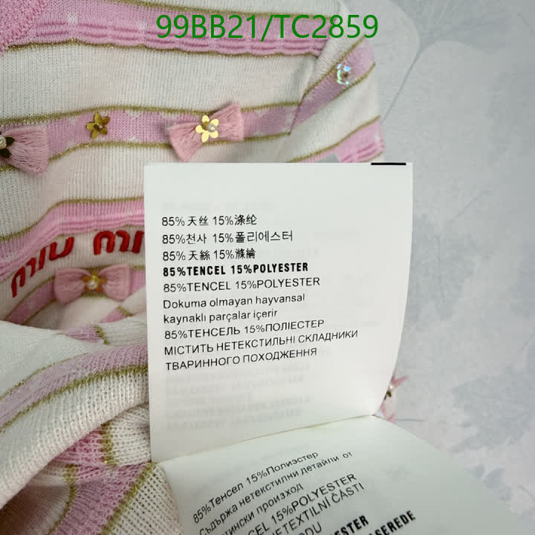 Miu Miu-Clothing Code: TC2859 $: 99USD