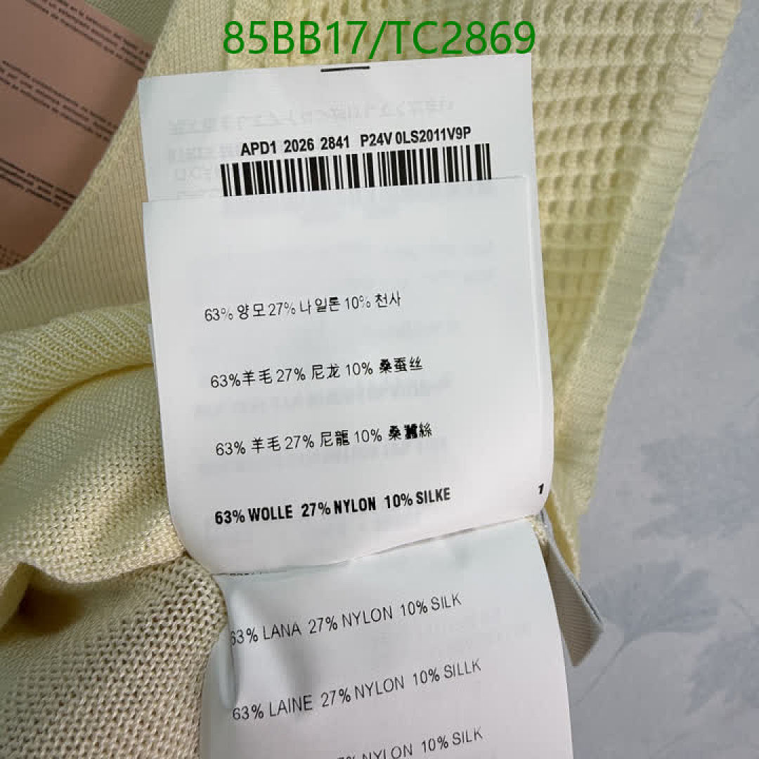 Miu Miu-Clothing Code: TC2869 $: 85USD