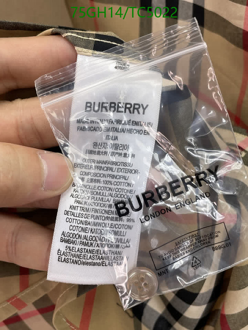 Burberry-Clothing Code: TC5022 $: 75USD