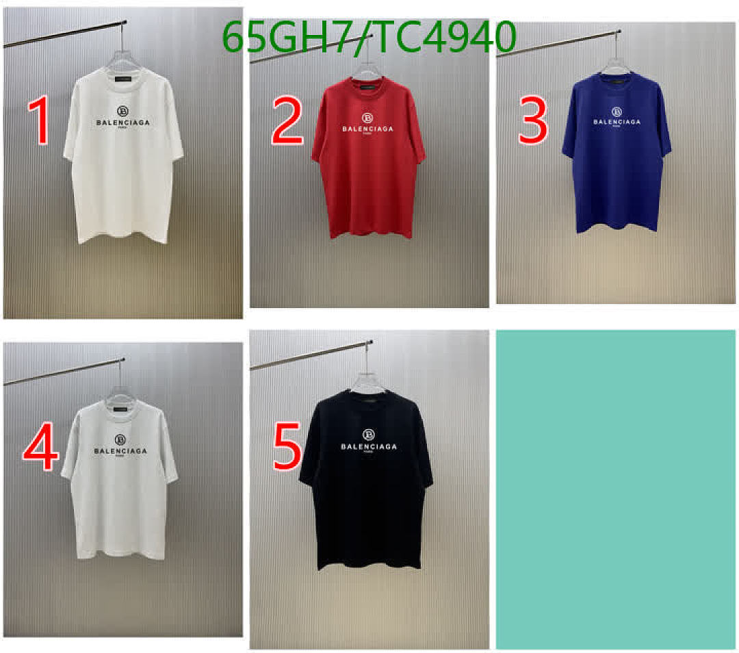 Balenciaga-Clothing Code: TC4940 $: 65USD