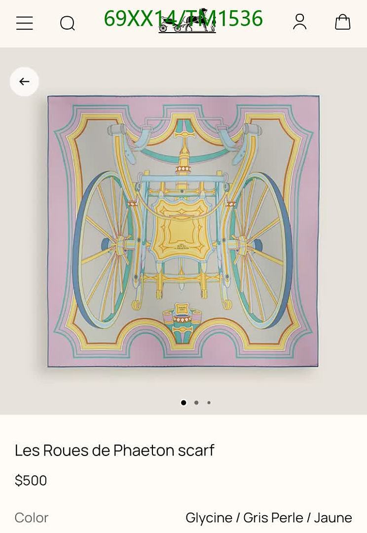 Hermes-Scarf Code: TM1536 $: 69USD