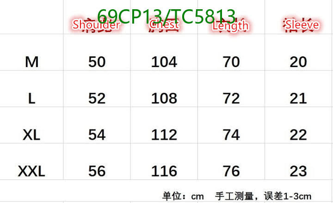 Burberry-Clothing Code: TC5813 $: 69USD