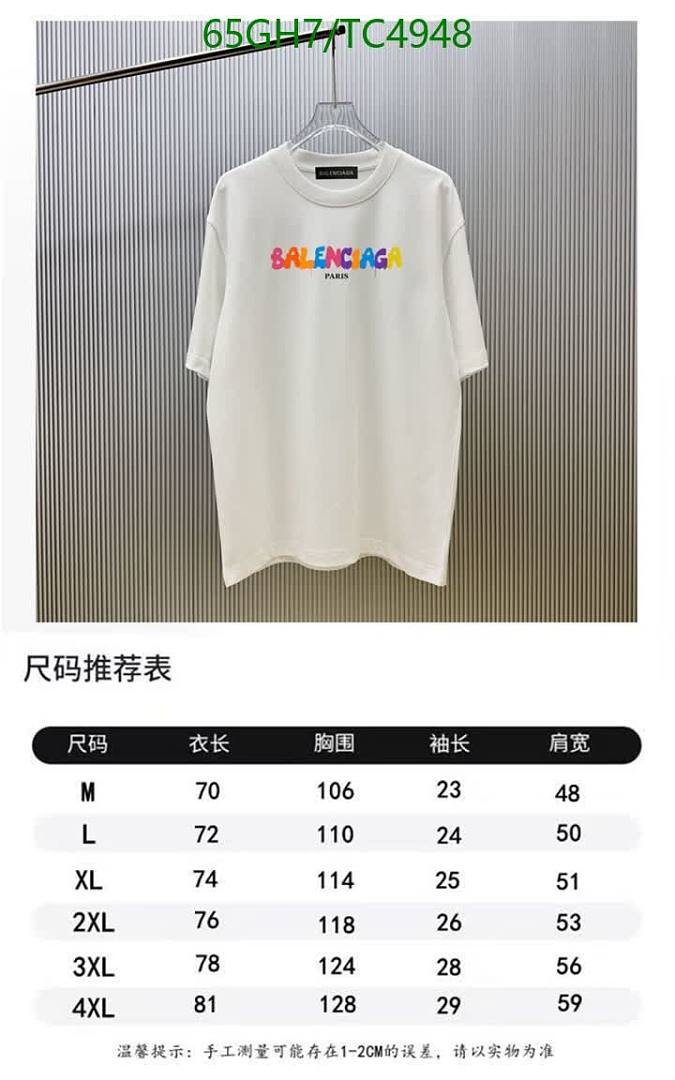 Balenciaga-Clothing Code: TC4948 $: 65USD
