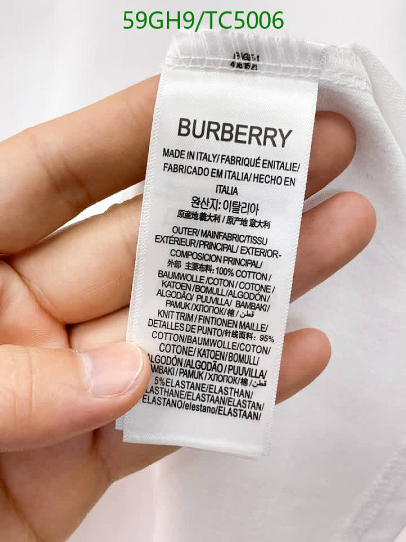 Burberry-Clothing Code: TC5006 $: 59USD