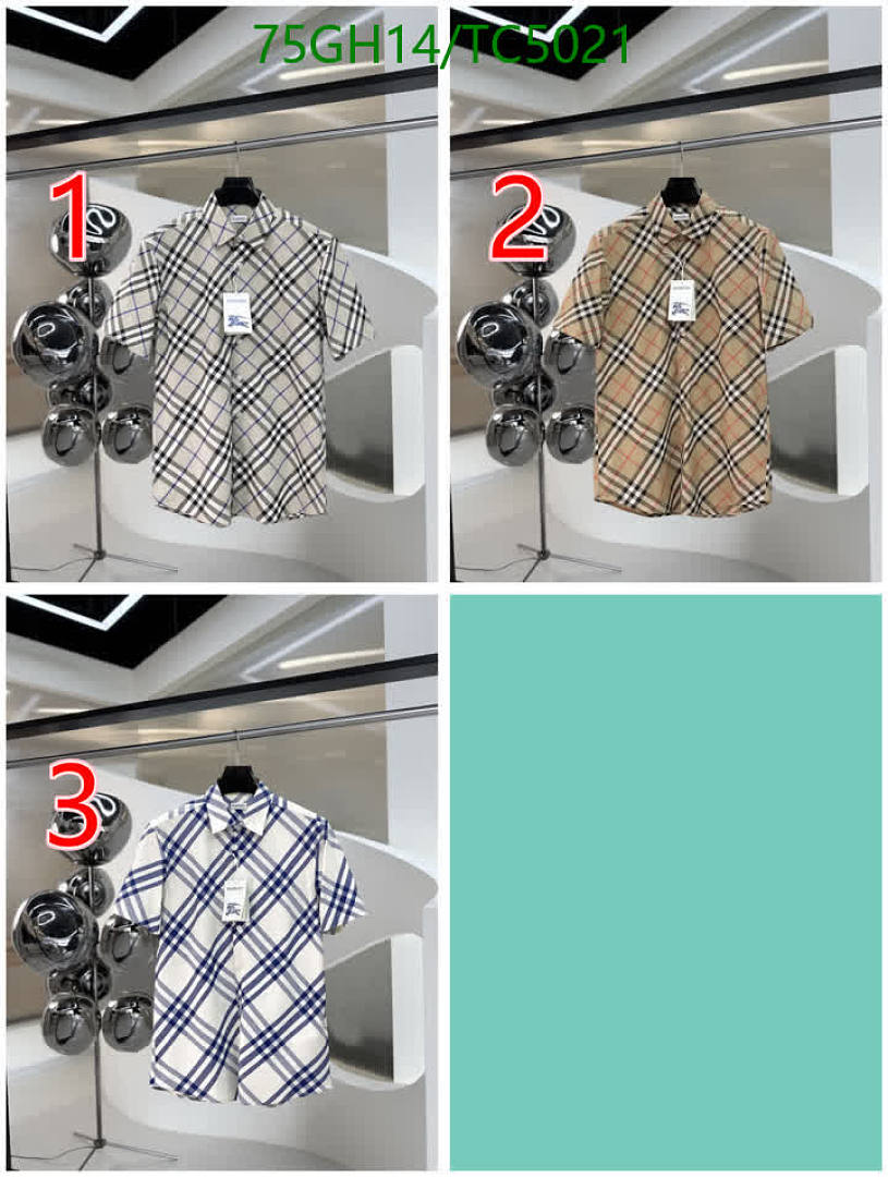 Burberry-Clothing Code: TC5021 $: 75USD