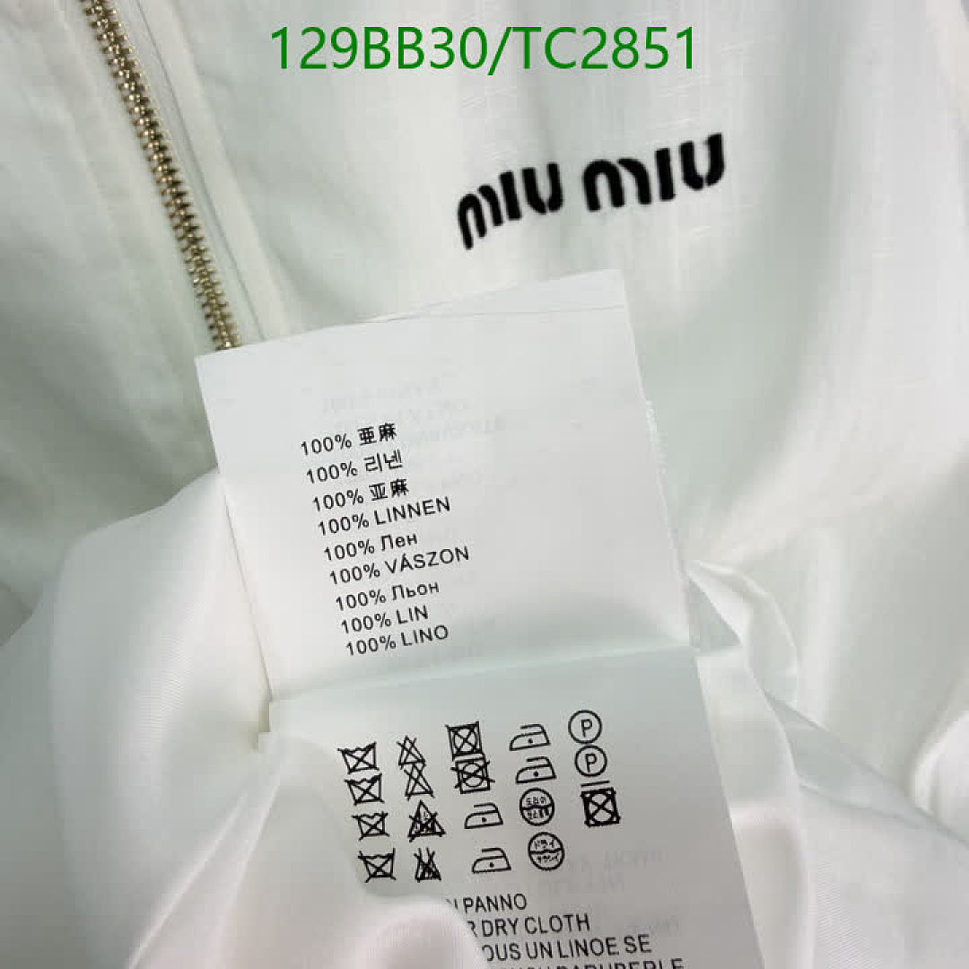 Miu Miu-Clothing Code: TC2851 $: 129USD