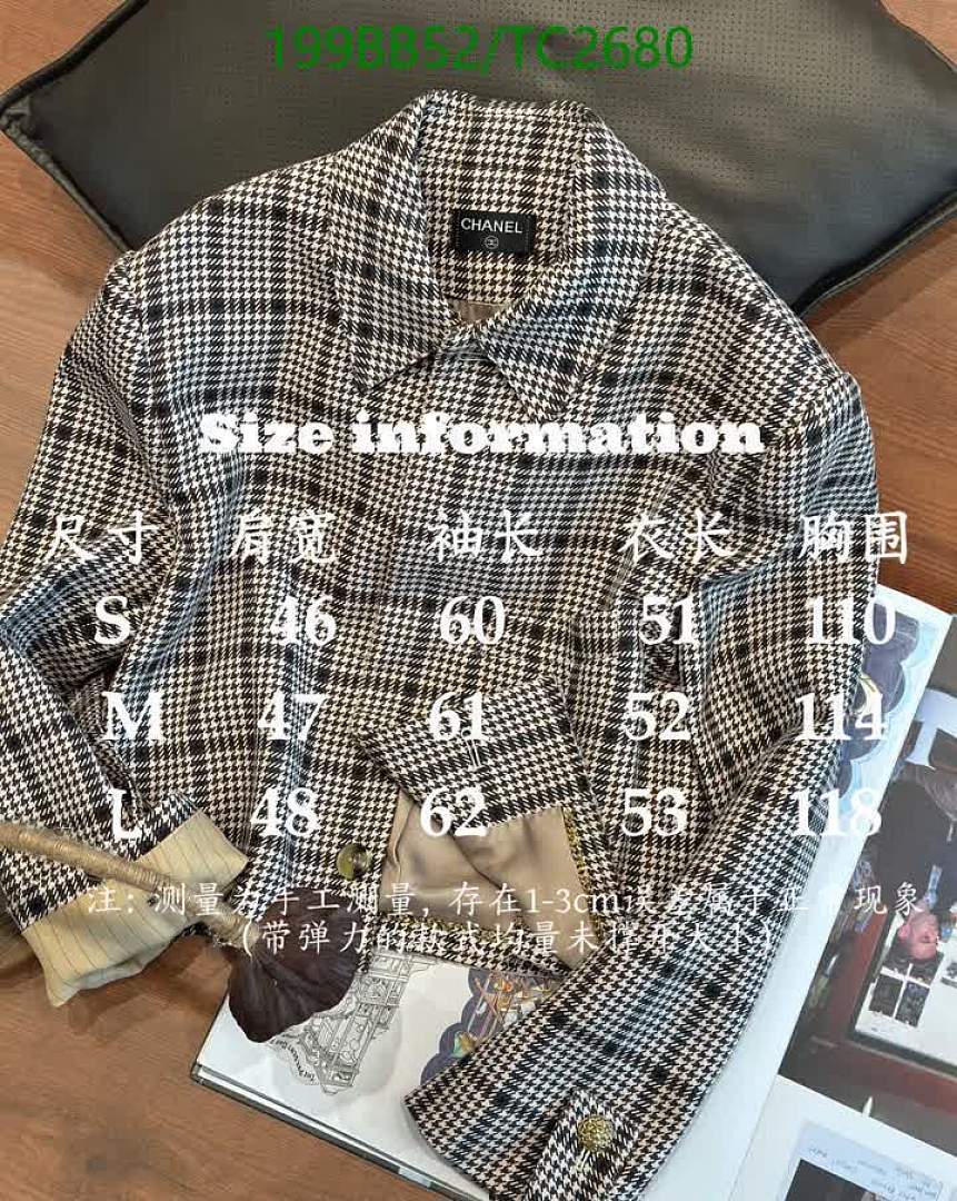 Chanel-Clothing Code: TC2680 $: 199USD