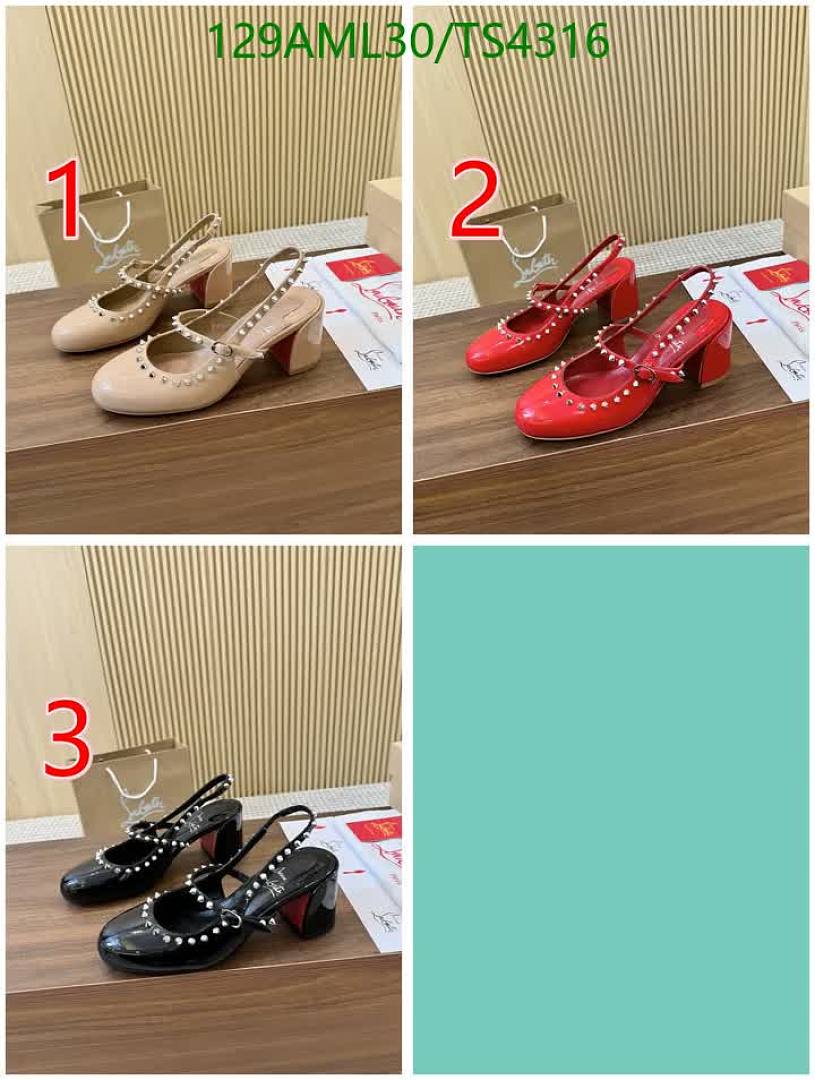 Christian Louboutin-Women Shoes Code: TS4316 $: 129USD