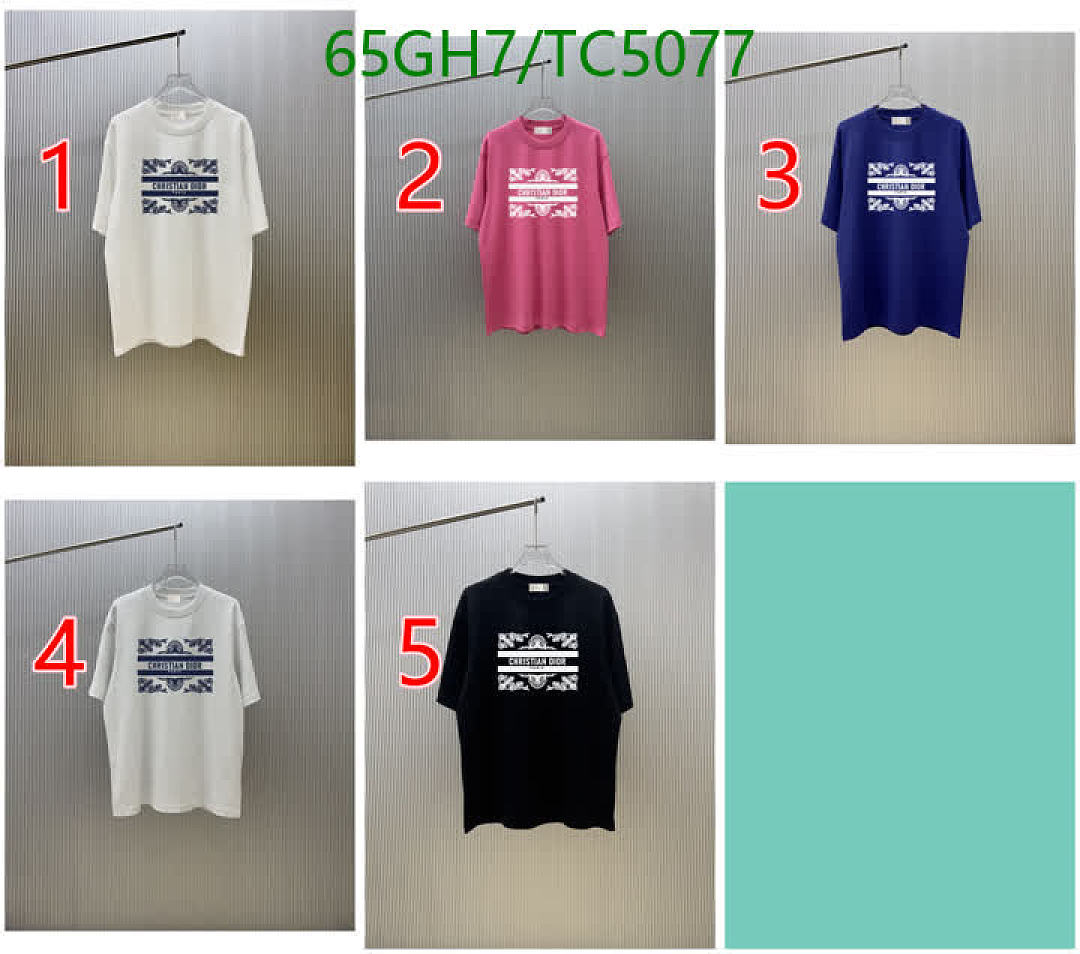 Dior-Clothing Code: TC5077 $: 65USD