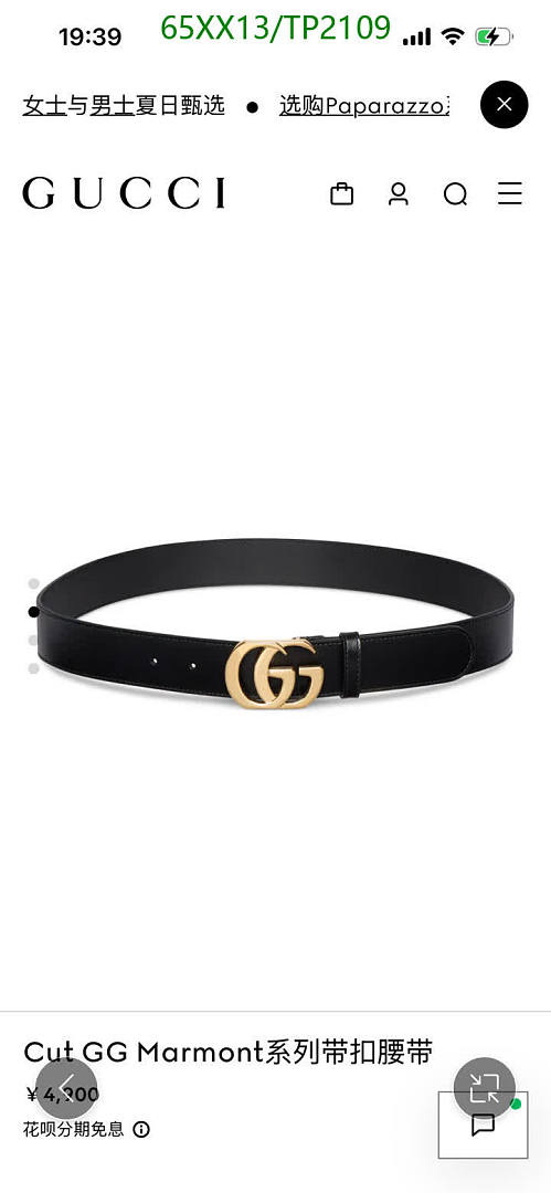 Gucci-Belts Code: TP2109 $: 65USD