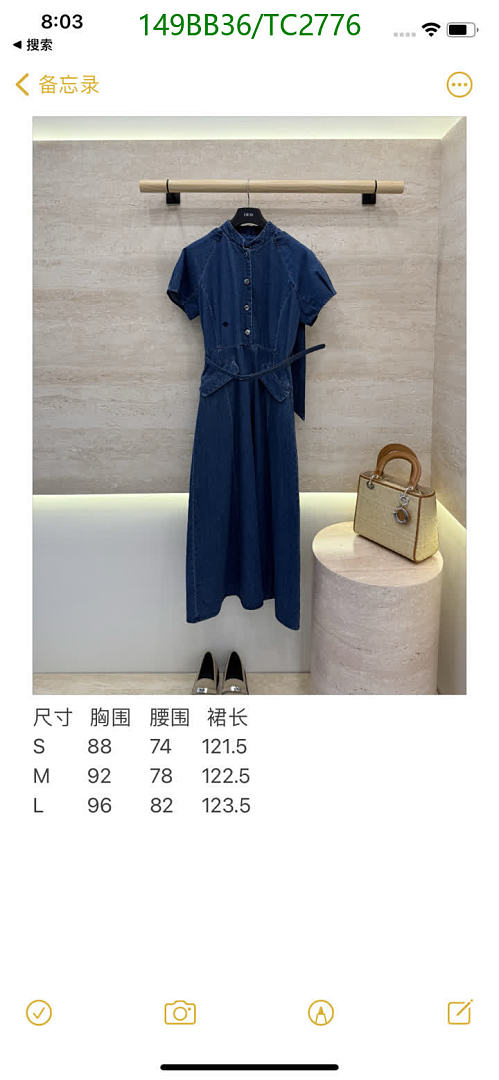 Dior-Clothing Code: TC2776 $: 149USD