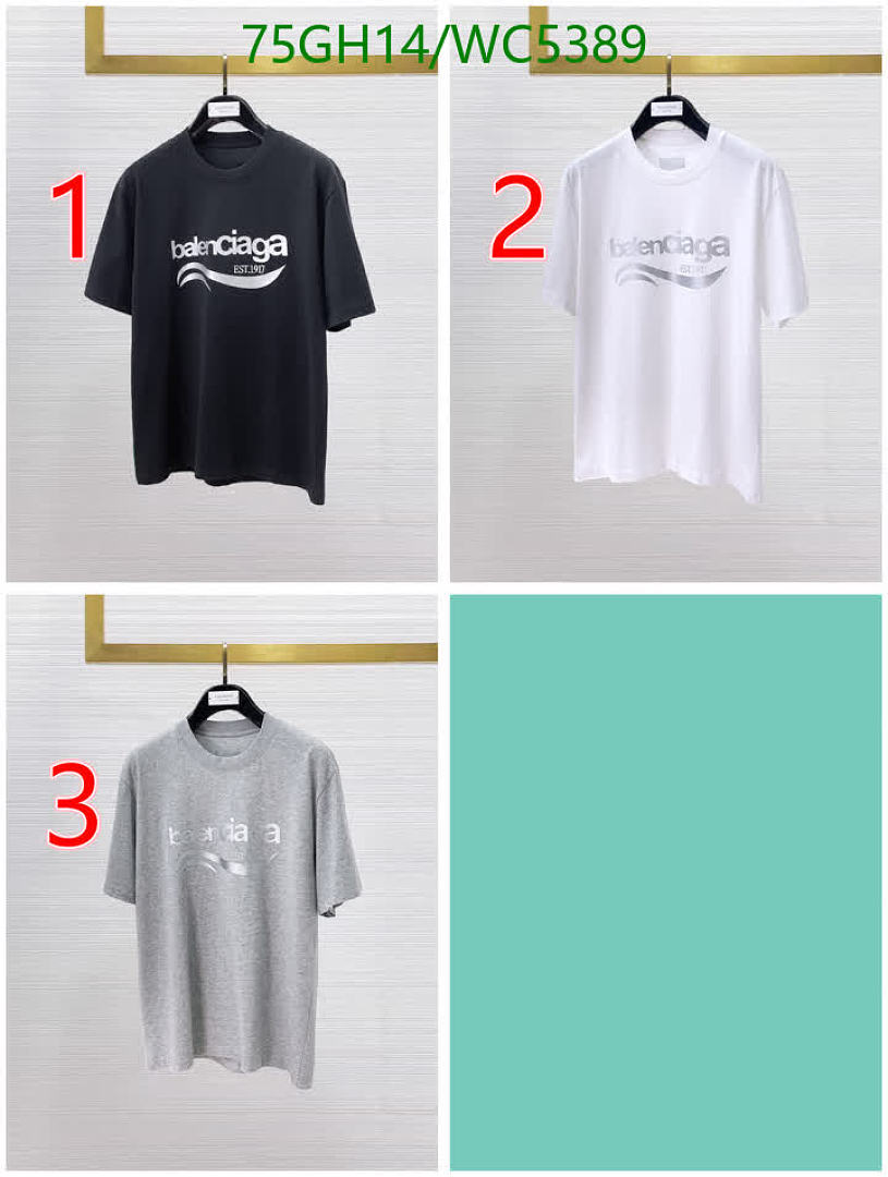 Balenciaga-Clothing Code: WC5389 $: 75USD