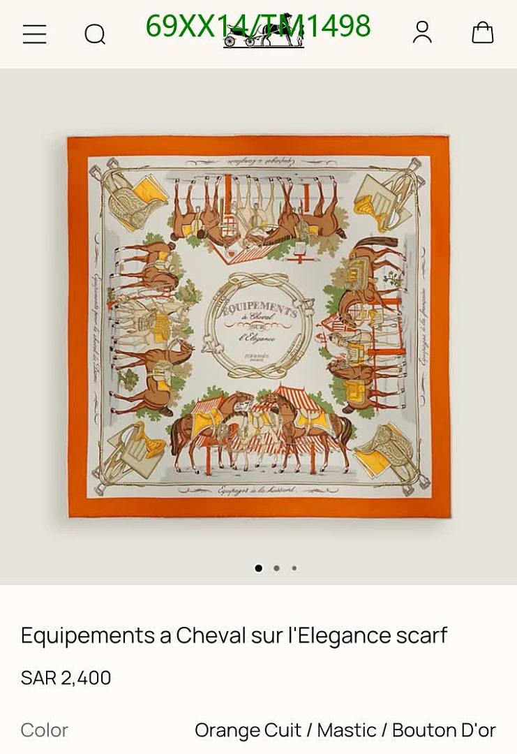 Hermes-Scarf Code: TM1498 $: 69USD