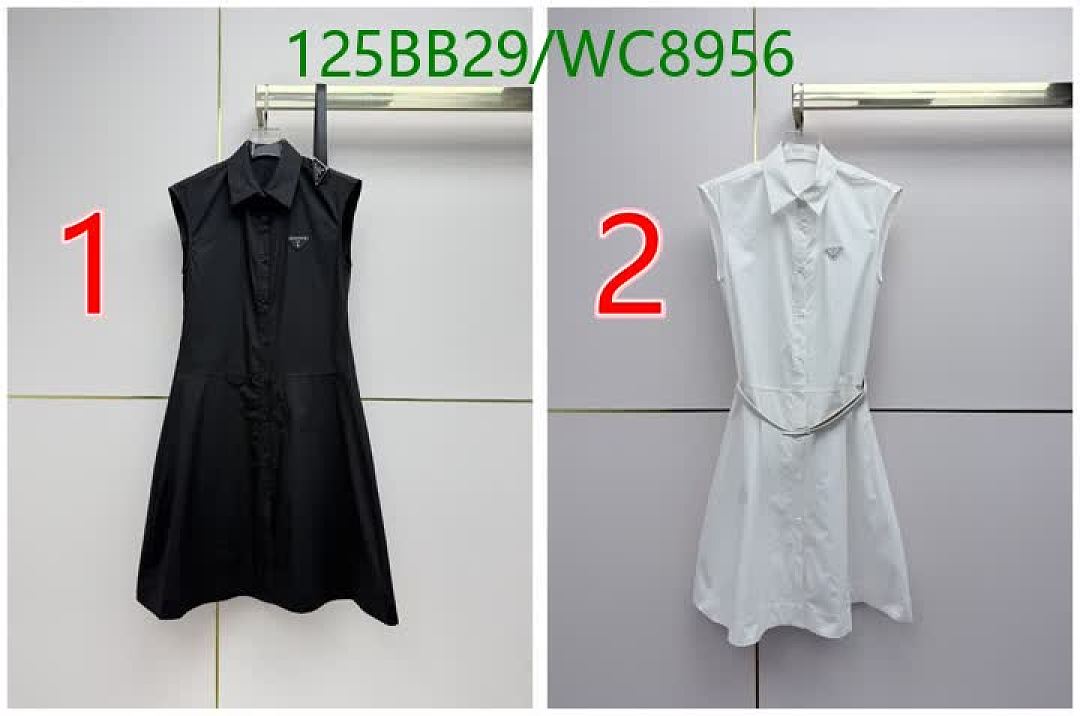 Prada-Clothing Code: WC8956 $: 125USD
