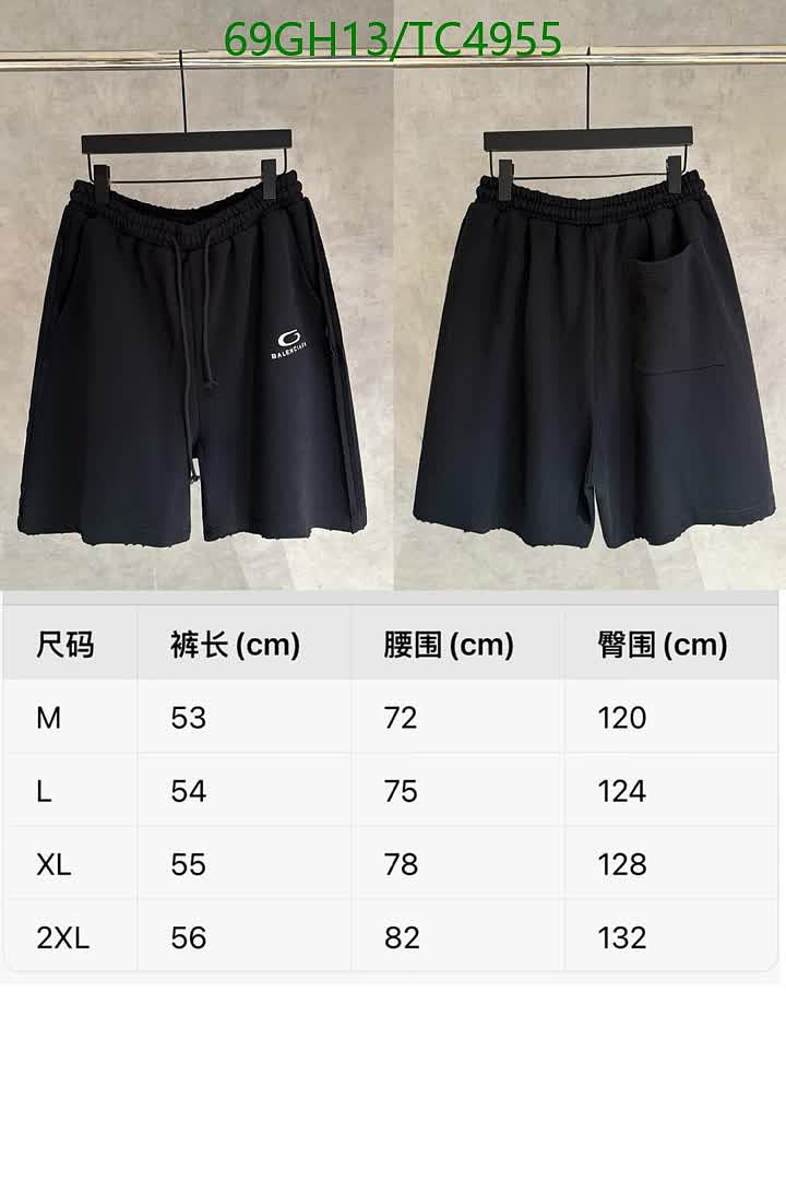Balenciaga-Clothing Code: TC4955 $: 69USD