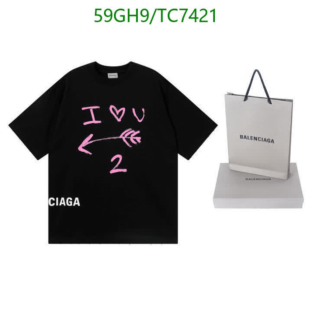 Balenciaga-Clothing Code: TC7421 $: 59USD